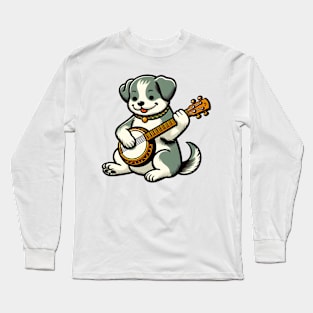 Banjo puppy Long Sleeve T-Shirt